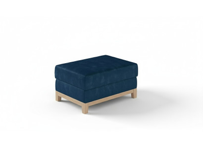 Design upholstered stool footstool ottoman seat chaise padded pouf blue