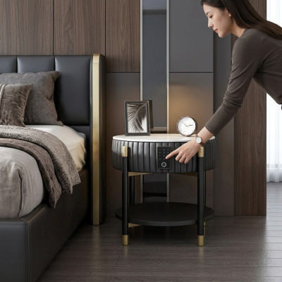 Side table, nightstand, sofa table, coffee tables, coffee table, fingerprint scan system