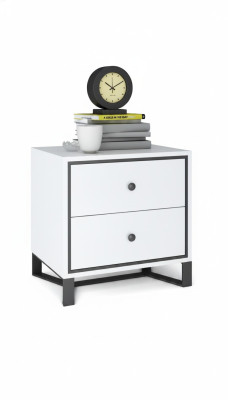 Bedside table nightstand chest of drawers side table high gloss gold stainless steel
