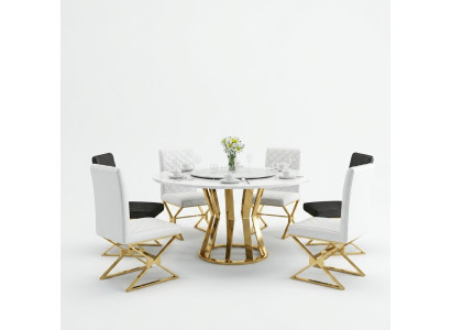 Round dining table 130cm metal round conference decor modern tables