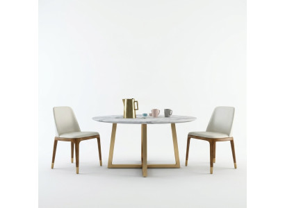 Design dining table round metal round tables living room luxury gold