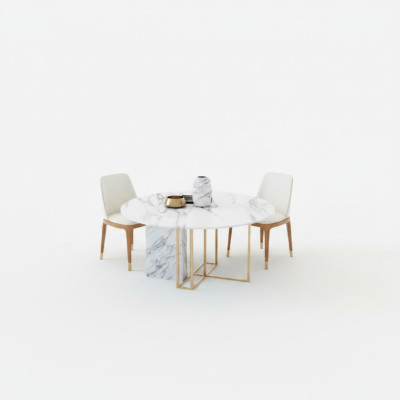 Design dining table wood with stainless steel elements decorative tables dining room furniture