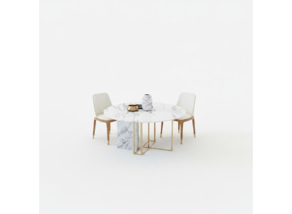 Design dining table wood with stainless steel elements decorative tables dining room furniture