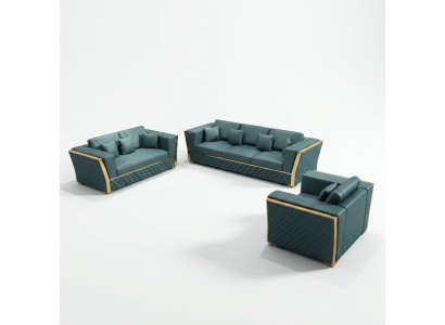 Complete set sofa set 3+2+1 seater + coffee table designer living area