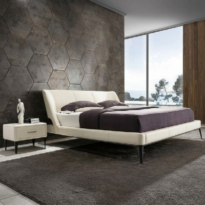 Designer wooden bed, noble furniture, double beds, new bedroom upholstery