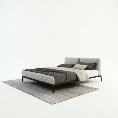 Upholstered bed beds bed hotel upholstered designer double luxury decor design