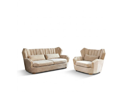 Complete set sofa suite 3+1 seater designer suite living landscape new