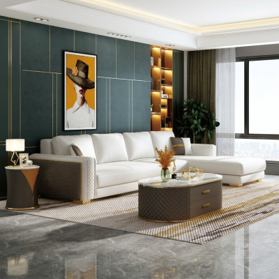 Corner sofa upholstery suite living landscape L shape decor designer sofa couch