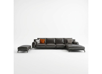 Designer sofa set corner sofa with ottoman upholstery living landscape