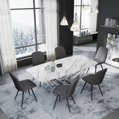 Design table dining table metal tables office conference dining room dining area