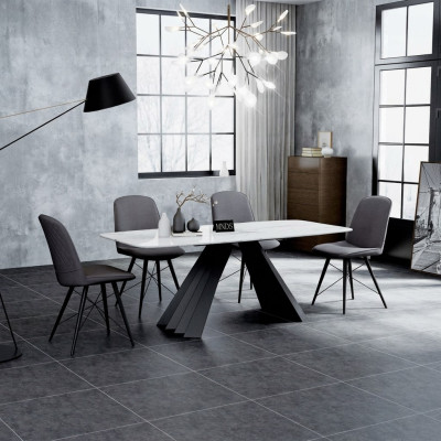 Design dining room set table + 4 upholstered seat chairs table set chairs
