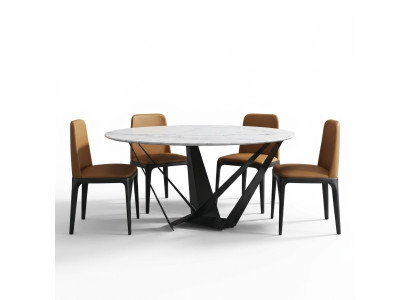 Round luxury dining table designer dining tables 130cm conference round tables