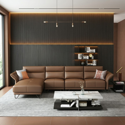 Italian design leather sofa style furniture coffee table seating upholstery corner suite