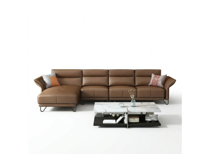 Italian design leather sofa style furniture coffee table seating upholstery corner suite