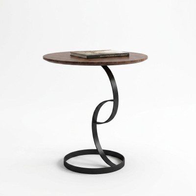 Side table round table coffee table sofa metal decor living room round