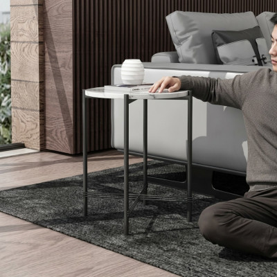 Side table, round table, coffee table, sofa table, living room round table.