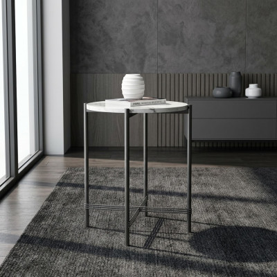 Side table, round table, coffee table, sofa table, living room round table.