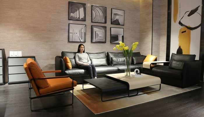 Italian leather style living room furniture corner sofa couch upholstery suite corner couch