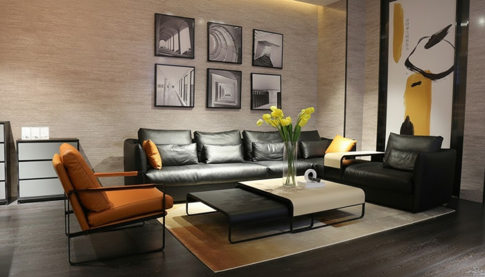 Italian leather style living room furniture corner sofa couch upholstery suite corner couch