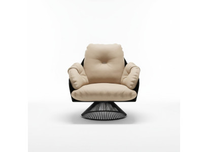 Armchair Club Lounge Design Recliner Chair Upholstered Sofa 1-Seater TV Leather Swivel