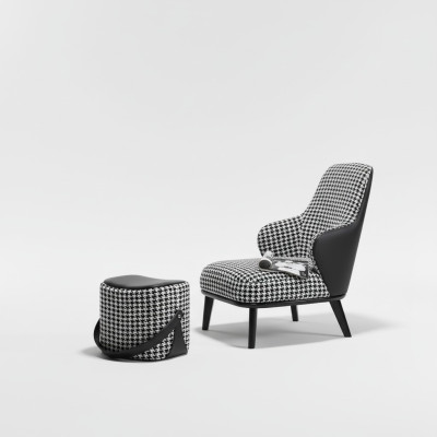 Armchair Design Couch Sofa Relax Fabric Lounge Luxury TV Club Upholstered Seat
