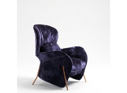 Armchair Club Lounge Designer Chair Upholstered Sofa 1-Seater Relax
