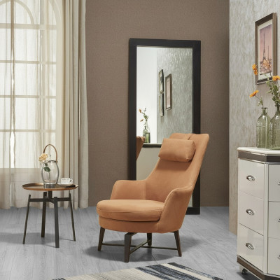 Club Cushion Luxury Wing Chair Relax Armchair Design Couch Sofa Seat Leather Lounge