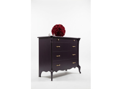 Chest of drawers with 4 drawers sideboard wooden cabinet dresser chests of drawers purple