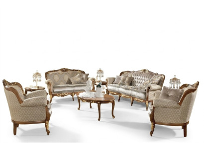 Rococo Italian Sofa Set Group Classic Seating Sets Solid Wood