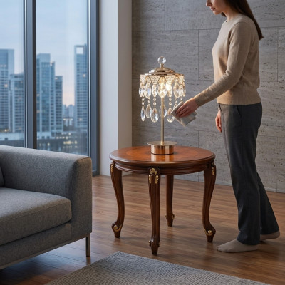 Side table, round table, coffee table, sofa table, living room, round design tables
