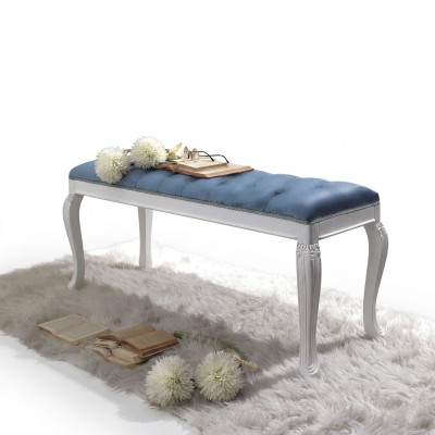 Chesterfield seat cushion bench cushion seat stool textile fabric wood style design