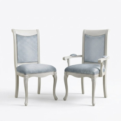 Living room chair design dining room wooden chairs upholstered with armrest baroque rococo