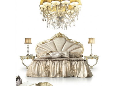 Classic bed frame beds - Double bed 180x200cm - Baroque Rococo Italy