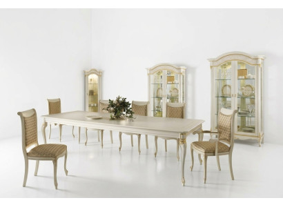 Classic style furniture Italian dining table 6 chair set ensemble