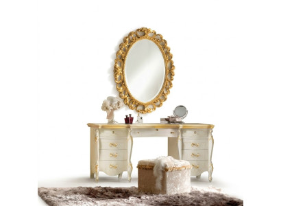 Makeup table mirror stool set complete dresser bedroom new 3-piece console