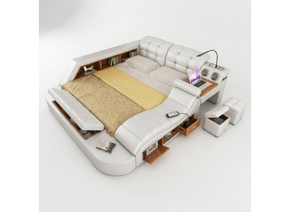 Bed Multifunction - Safe - Heat Lounger - USB - Sound Double Hotel