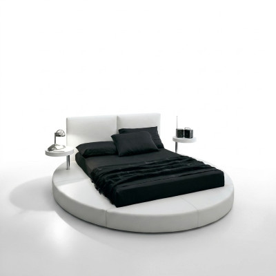 Round bed round design beds leather double hotel frame luxury sleep
