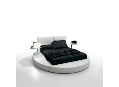 Round bed round design beds leather double hotel frame luxury sleep