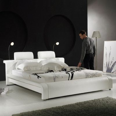 Design double bed leather bed beds bed upholstery leather bedroom marriage