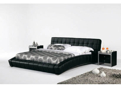 Upholstered bed beds bed upholstery marriage leather textile designer double