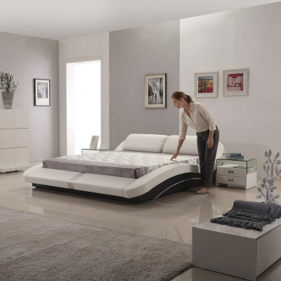 Luxury Leather Design Upholstered Beds Double Modern Bed Marriage Decor Exclusive