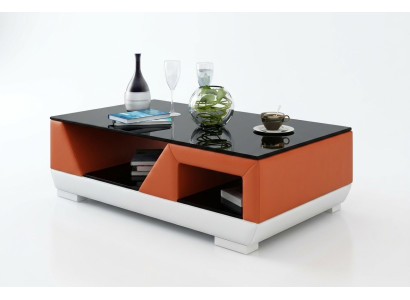 Classic luxury designer coffee table sofa living room decor table leather