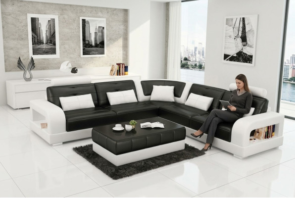 Upholstered corner sofa couch living landscape leather corner sofas suite