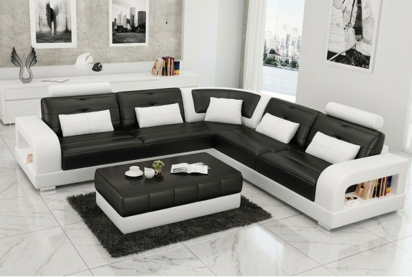 Upholstered corner sofa couch living landscape leather corner sofas suite
