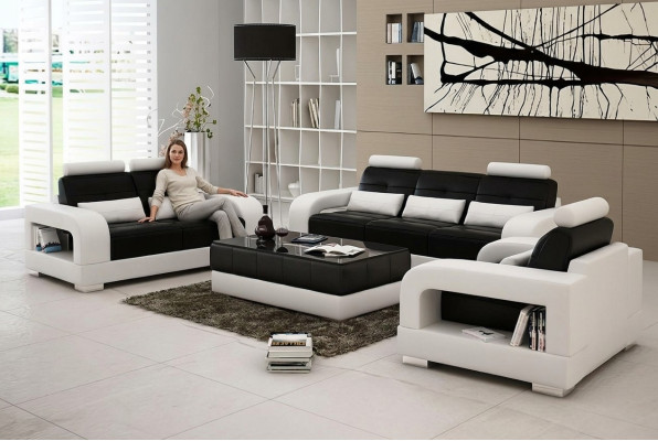 Leather sofa couch sofa set 3+2 set design modern sofa seater sets