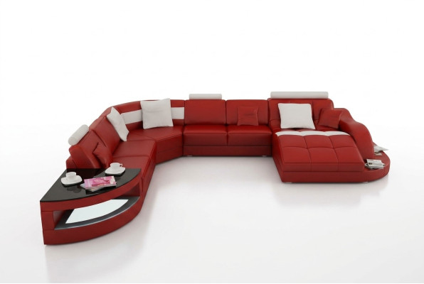 Designer living landscape furniture corner unit U-shaped couch corner sofa upholstery