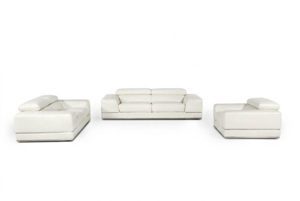 Leather sofa couch living landscape 3+1+1 new set sofa sofa set