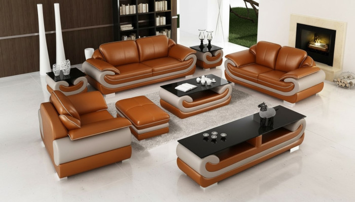 Leather Sofa Couch Living Area 3+2 Seater Suite Design Modern Sofa xlfurniture.co.uk