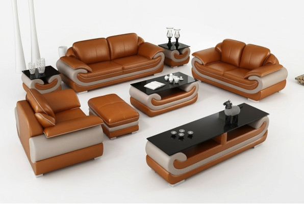 Leather Sofa Couch Living Area 3+2 Seater Suite Design Modern Sofa xlfurniture.co.uk