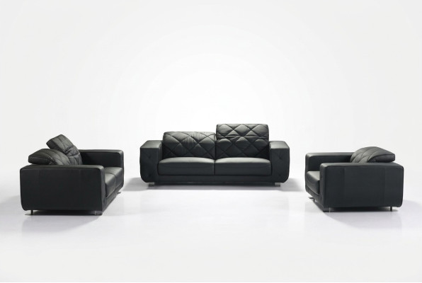 Leather sofa living area 3+2 seater set design modern sofa leather